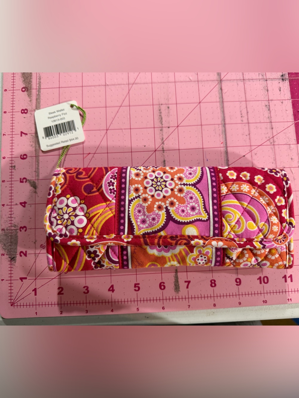 Vera Bradley Sleek Wallet Raspberry Fizz